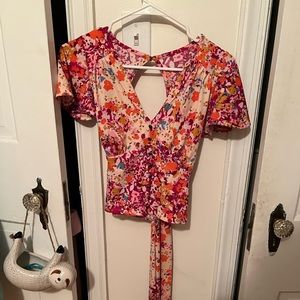 Colorful Anthropologie top, new with tags